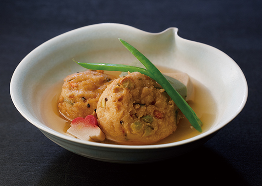 がんもと生麩の含め煮