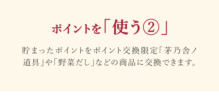 ポイントを「使う②」